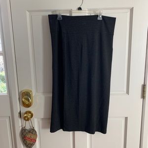 Eileen Fisher Charcoal Gray Skirt Large
